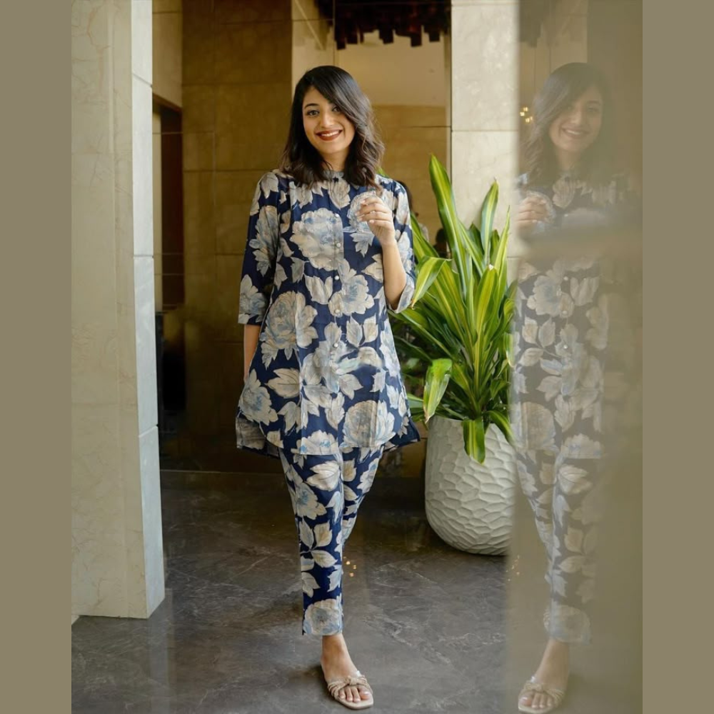 Stylist Blue Cord Set